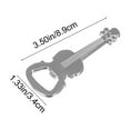 thumbnail image 3 of A Musical Instrument Bottle Opener Keychain Guitar Design Metal Opener For Gifts, 3 of 8