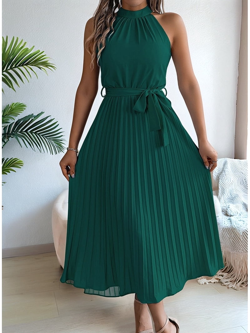 green emerald velvet dress Lucia Dress main image 0