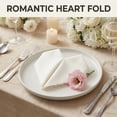 thumbnail image 3 of REGALWOVEN Set of 12 Cloth Napkins, Satin Washable and Reusable Table Dinner Napkins for Restaurant, Weddings, Event and Parties Beige 17x17inch, 3 of 6
