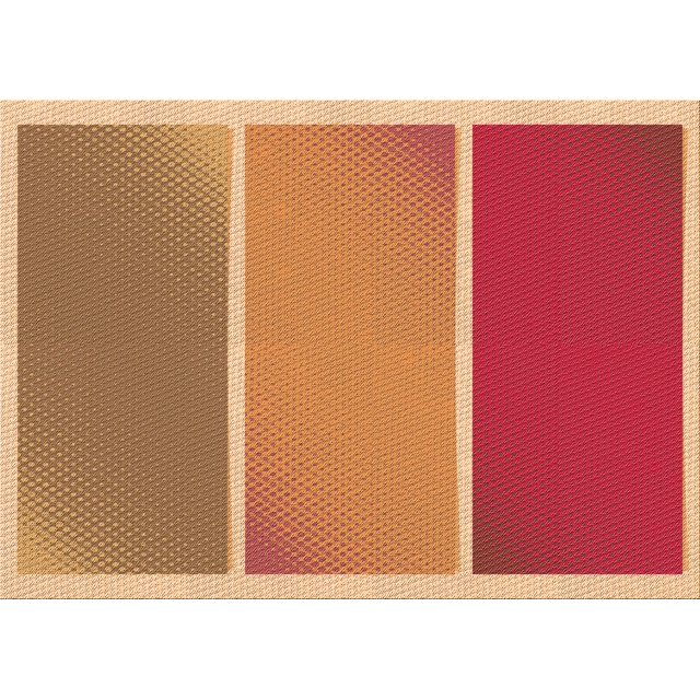 Ahgly Company Tapis Rectangulaire Orange Lavable en Machine, 8 Pieds x 10 Pieds