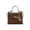 Chocoate, variant on Naomi Vegan Crocodile Leather Women’s Satchel Bag, Puse Handbag by Mia K - Teal Green