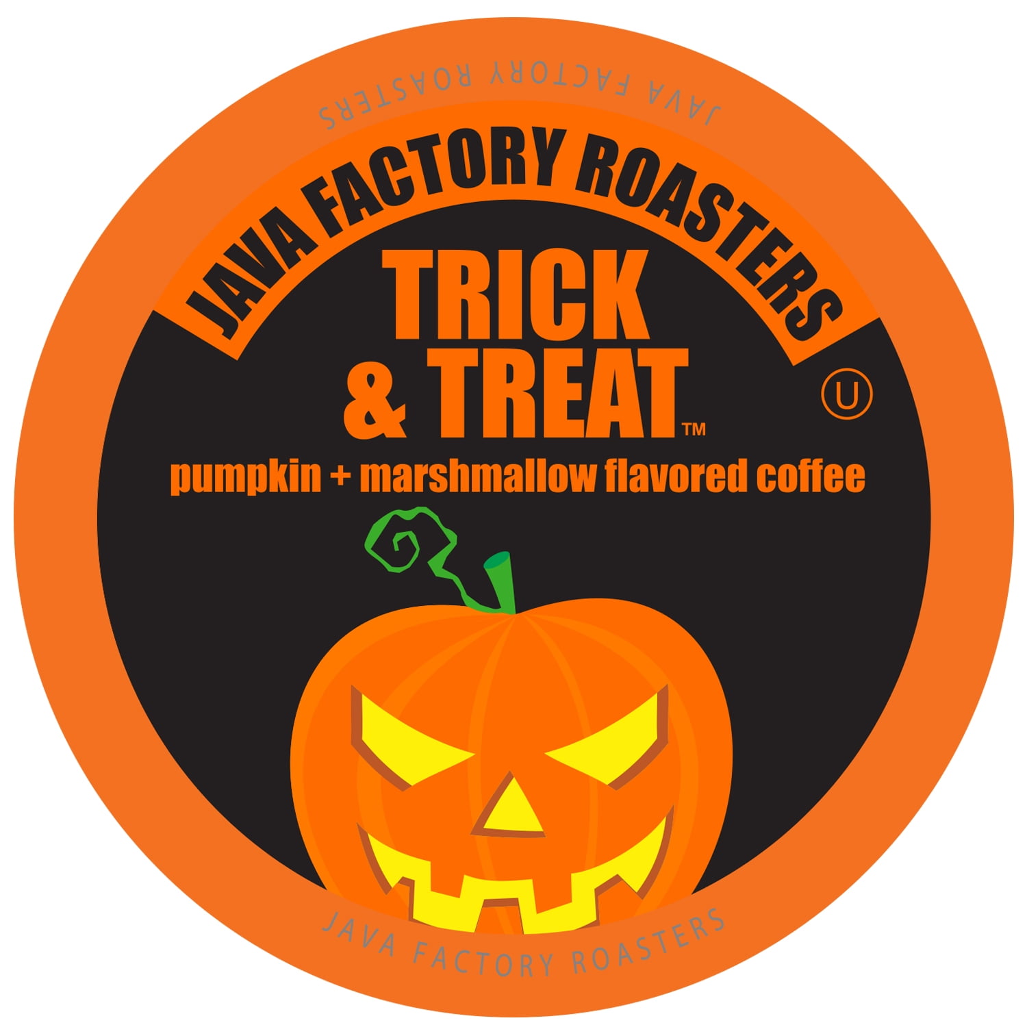 Java Factory Medium Roast Pumpkin Marshmallow FLAVORED Coffee Pods,Keurig 2.0 K-Cup Compatible,Trick and Treat, 40 Count