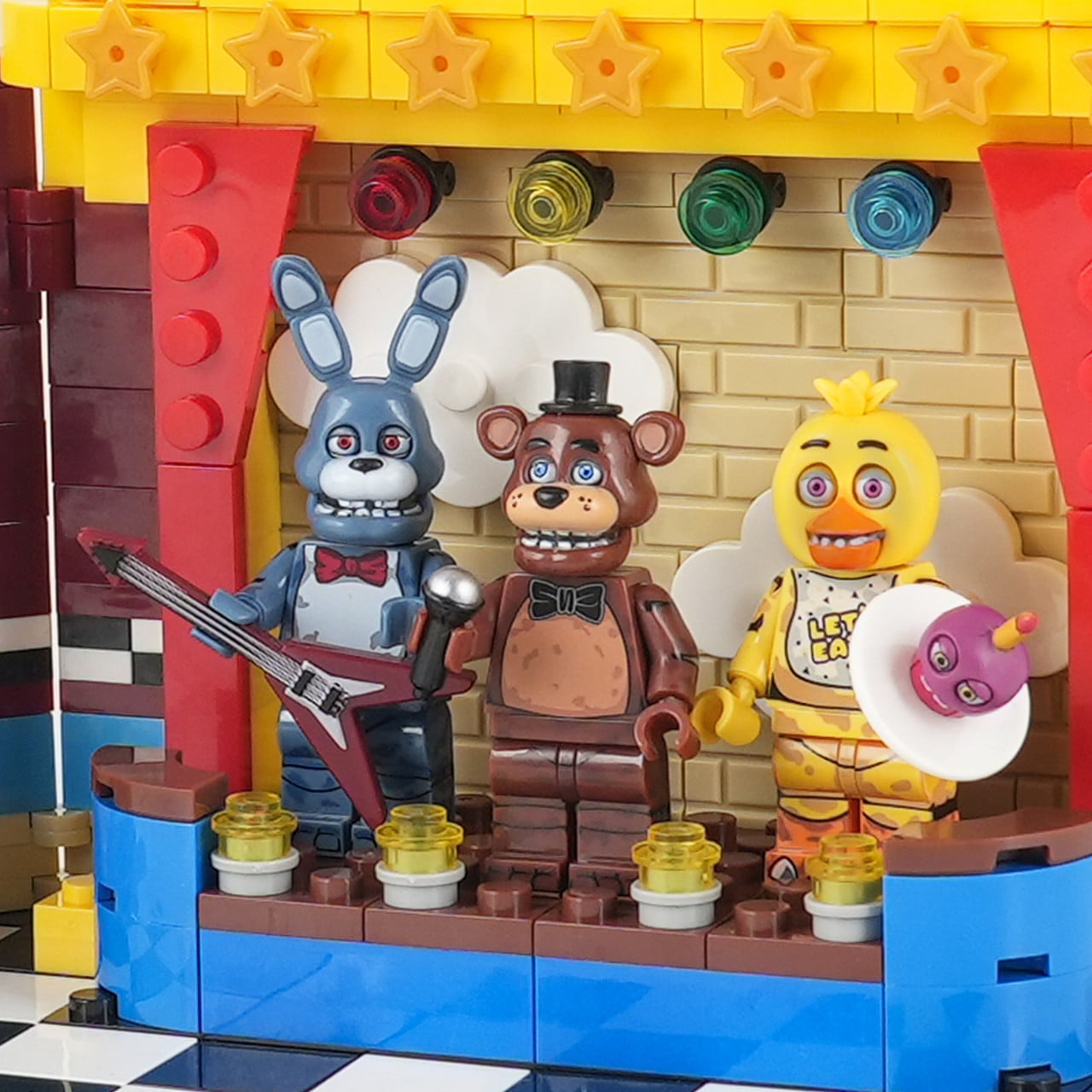 Five Nights at Freddy s Stage MOC B Custom Building Set