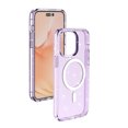 thumbnail image 4 of Jiahe Cover For iPhone 14 Pro Max,Slim Shockproof Silicone  Magnetic MagSafe Bling Glitter Soft TPU Transparent Back Cover,Purple, 4 of 8