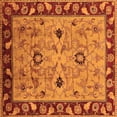 thumbnail image 1 of Ahgly Company Indoor Square Oriental Orange Traditional Area Rugs, 3' Square, 1 of 4