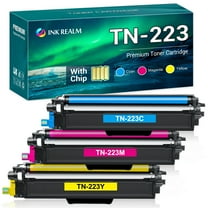 TN223 Toner Cartridge Compatible for Brother TN-223 TN-227 TN223C TN223M TN223Y MFC-L3750CDW HL-L3210CW HL-L3290CD HL-L3230CDW MFC-L3710CW Printer (Cyan,Magenta,Yellow, 3-Pack)