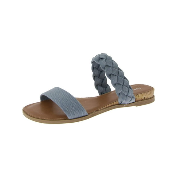 Sun   Stone Womens Eastend Braided  Slide Sandals