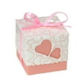 thumbnail image 1 of 50Pcs Heart Box Multi-color Optional Detailed Eye-catching Delicate Exquisite Packaging Paper Wedding Party Candy Chocolate Container for Cookie, 1 of 8