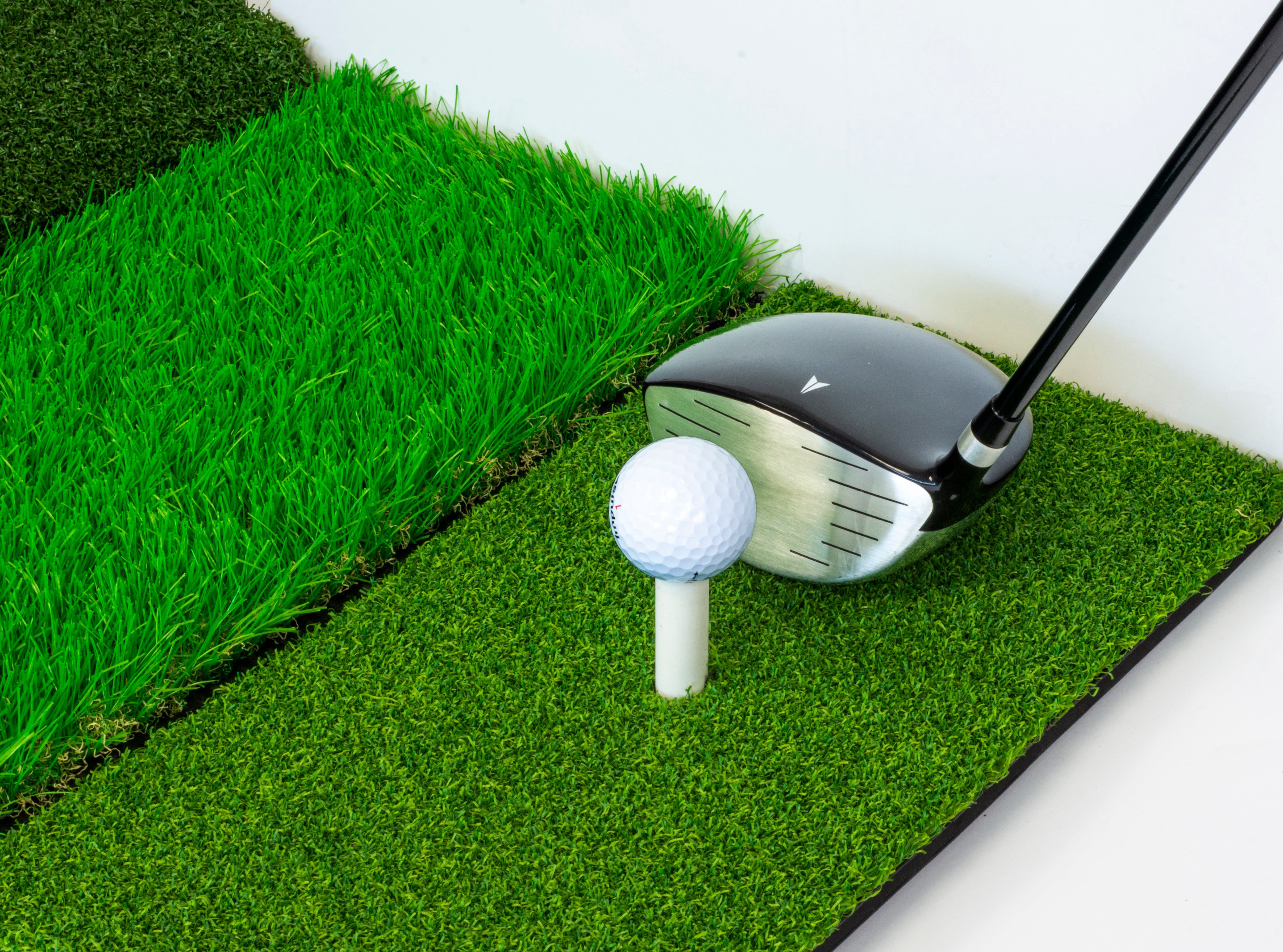 JEF World of Golf Tri-Height Turf Hitting Mat