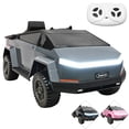 thumbnail image 1 of Montable Eléctrico para Niños Cyber Model Truck con Luces y Sonido Batería 12v Control Remoto Bluetooth - Gris, 1 of 7