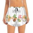 thumbnail image 2 of Goofa Cactus Gnome Printed Women 2 in 1 Running Shorts,Quick Dry Athletic Workout Shorts,High Waisted Athletic Shorts with Liner Pockets-Medium, 2 of 9