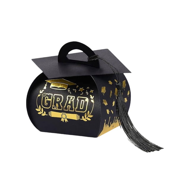 Graduation Cap – Class of 2026 Candy Box with Tassel 6 Pack Graduation Decorations for 2026 Grad & Food Storage Container,Kitchen Storage Box,Airtight Container,Plastic Food Container,Glass Storage C