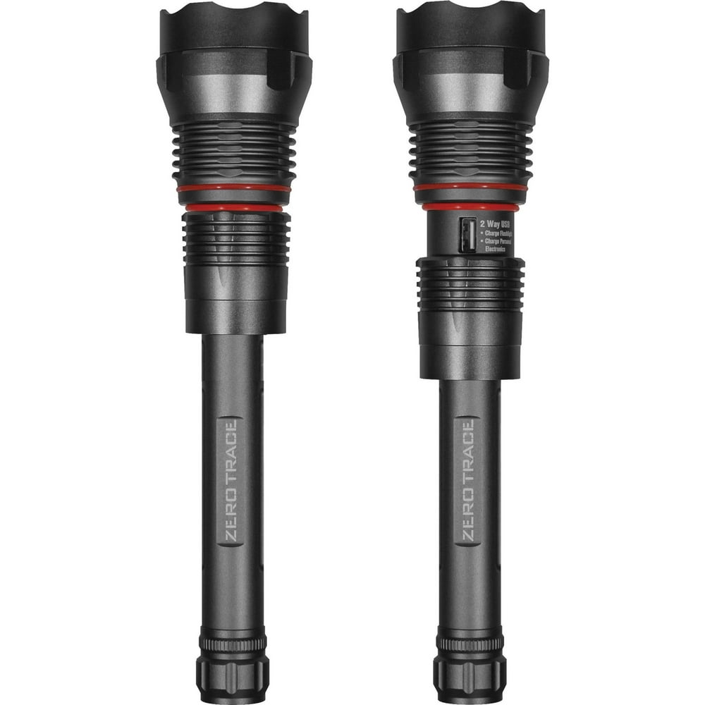 Zero Trace 1014 Lumen Rechargeable LED Flashlight with Portable Power