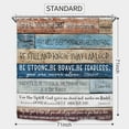 thumbnail image 3 of Stall Barn Door Bathroom Shower Curtain 36W by 72H Inch Wooden Wood Half Small Rustic Farmhouse Camper RV Polyester Fabric 12 Plastic Hooks Waterproof Decor, 3 of 6