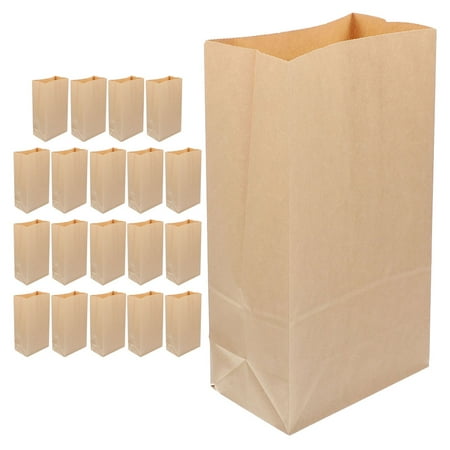 OUNONA 20pcs Greaseproof Kraft Paper Bags Food Containers Bags for Biscuit Candy Bread Fruit Vegetable OUNONA 20pcs Greaseproof Kraft Paper Bags Food Containers Bags for Biscuit Candy Bread Fruit Vegetable