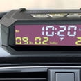 thumbnail image 2 of Car Auto Digital Clock in-Car Temperature Display Look Solar LCD TPMS with Date for Outdoor Parts Car Accessories, 2 of 6