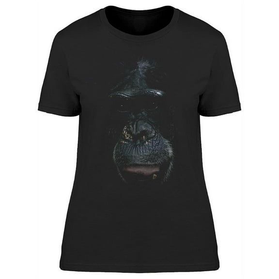 Chimpanzee Face T-Shirt Women -Image by Shutterstock, Female x-Large