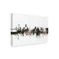 thumbnail image 2 of Trademark Fine Art 'Lisbon Portugal Skyline Black White' Canvas Art by Michael Tompsett, 2 of 4