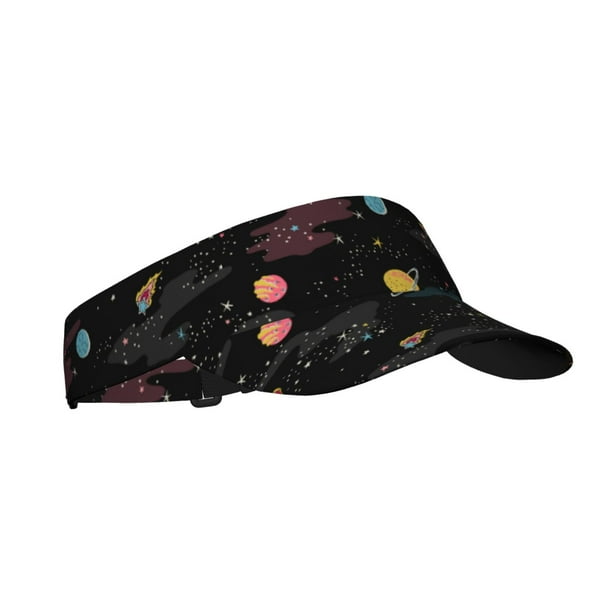 Fotbe Galaxy Visera Deportiva con Diseño, Gorra Abierta Ajustable de Algodón para Mujer y Hombre