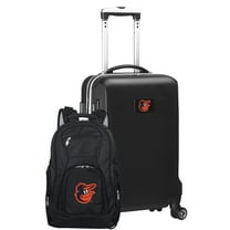 Baltimore Orioles Deluxe 2-Piece Backpack and Carry-On Set - Black