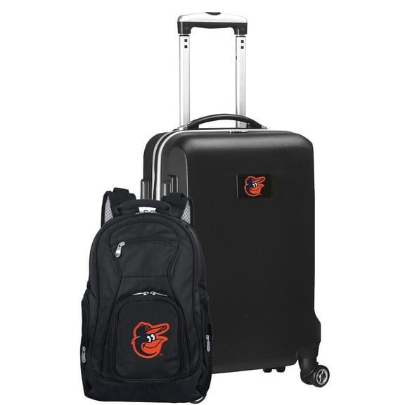 Baltimore Orioles Deluxe 2-Piece Backpack and Carry-On Set - Black