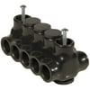 Black Insulated Mountable - Dual Entry 3 Ports 350 - 6