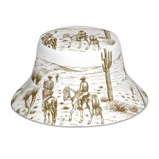 Balery Western Desert Cowboys Sombreros para el sol para hombre y mujer, sombrero de pescador con UPF 50+