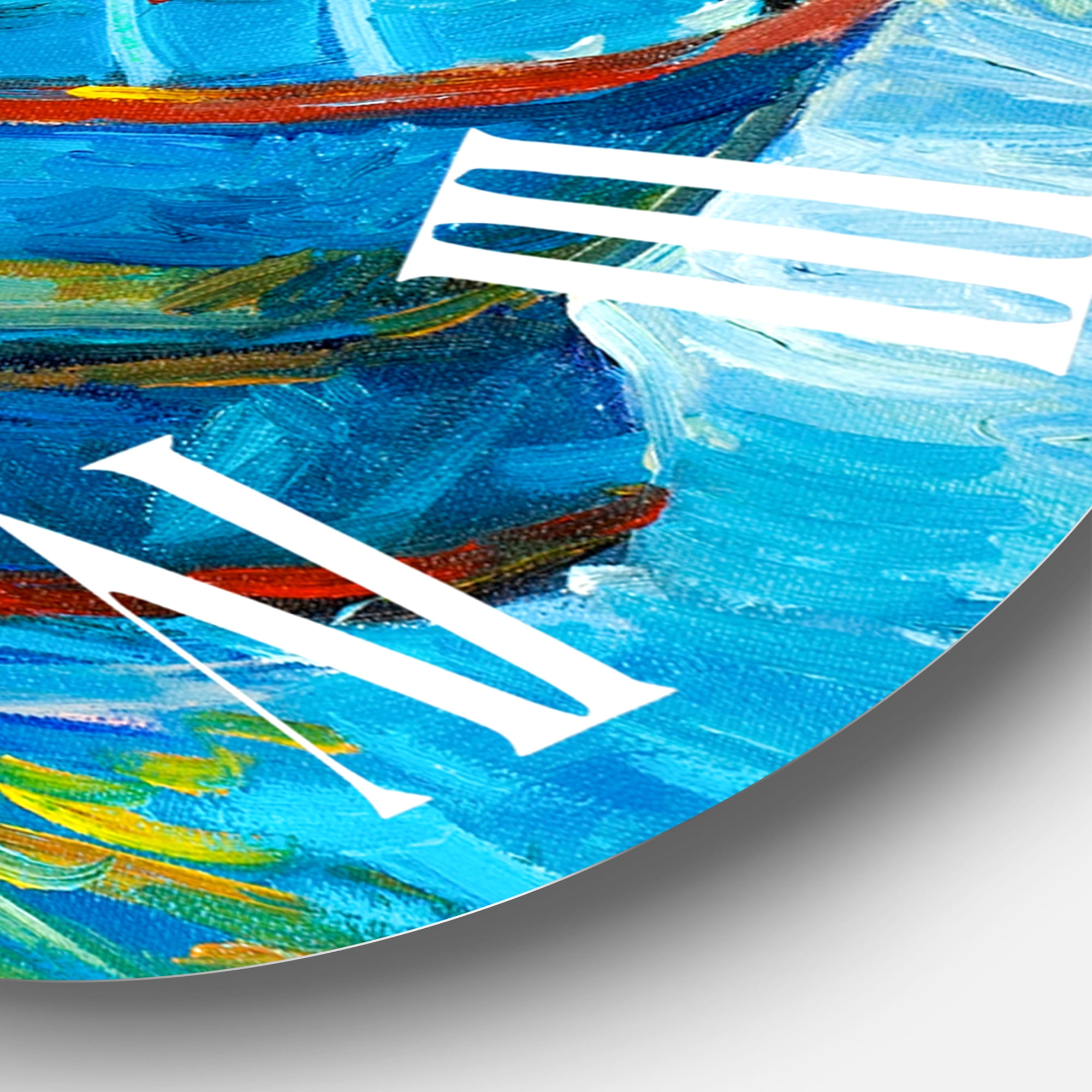 Designart 1 in Quartz Coastal Wall Clock