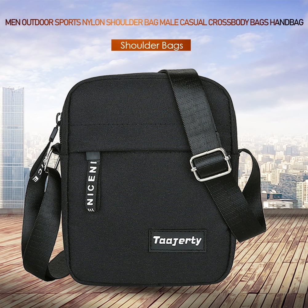 Men Outdoor Sports Nylon Shoulder Bag Male Travel Mini Crossbody Bags  Handbag 