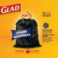 thumbnail image 2 of Glad Black Garbage Bags - Large 90 Litres - ForceFlex,, Drawstring, 24 Trash Bags, 2 of 5