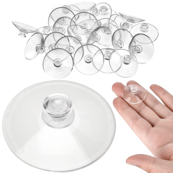 AccEncyc Paquete de 30 ventosas pequeñas de 30 mm/1,2 pulgadas, ventosa anticolisión sin ganchos para mesas de vidrio y decoración del hogar