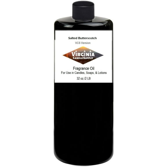 Salted Butterscotch 32 oz Bottle for Candle Making, Soap Making, Tart Making, Room Sprays, Lotions, Car Fresheners, Slime, Bath Bombs, Warmers