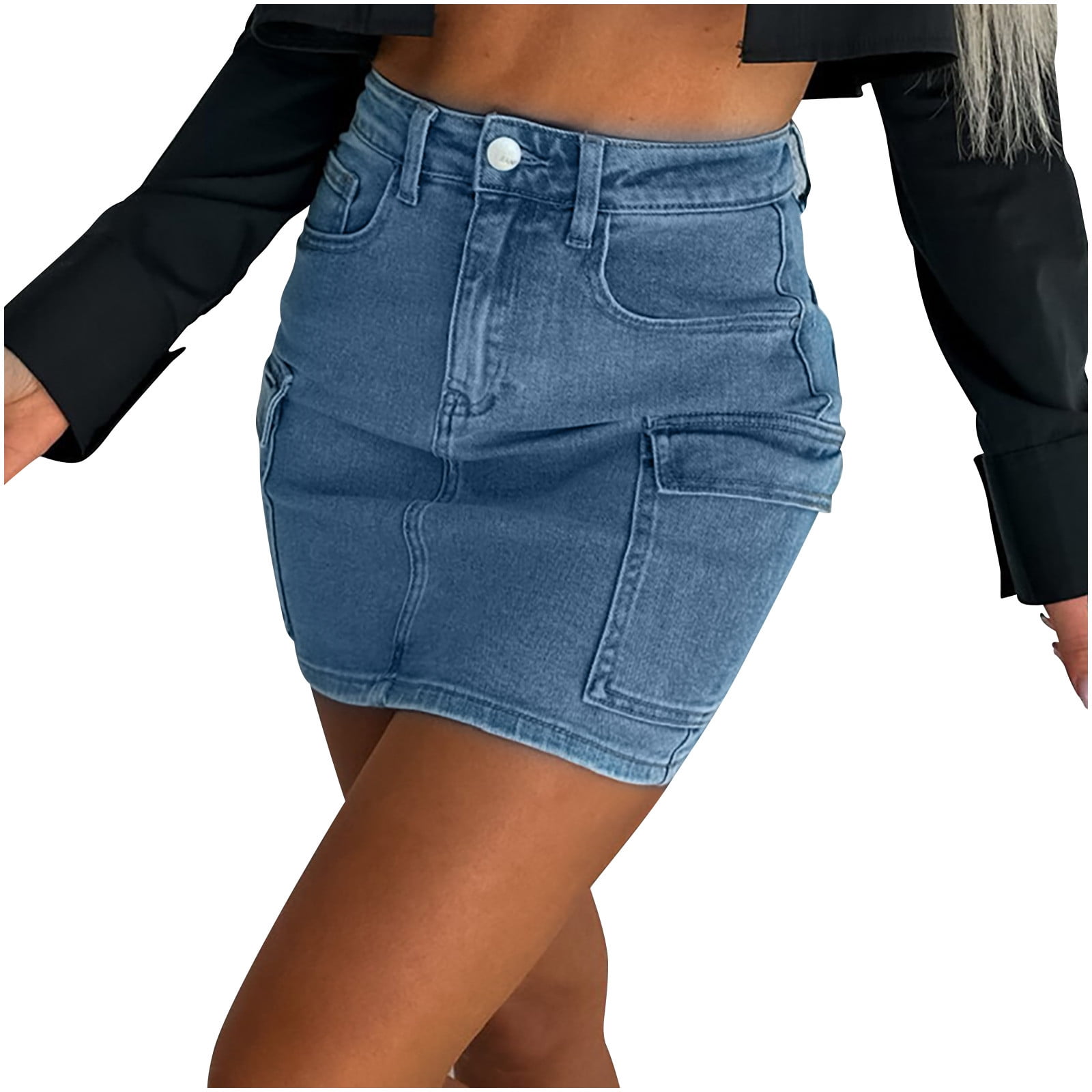 Jupe jean bouton new arrivals