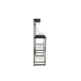thumbnail image 2 of Kings Brand Furniture Elegant Metal/Wood Kitchen Baker’s Rack, 4 Shelves, Pewter/Black, 2 of 8