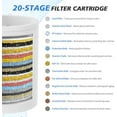 thumbnail image 2 of 20-Stage Shower Filter-Shower Head Filter for Hard Water, with 5 Replaceable Cartridges, High Output Shower Water Filter for Removing Chlorine and fluoride, Black, 2 of 6