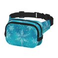 thumbnail image 2 of Disketp Christmas Snow Riñonera de Doble Capa, Bolsa de Cintura Ajustable para Viajes, Correr y Senderismo, Riñonera Ligera para Hombre y Mujer, 2 of 9