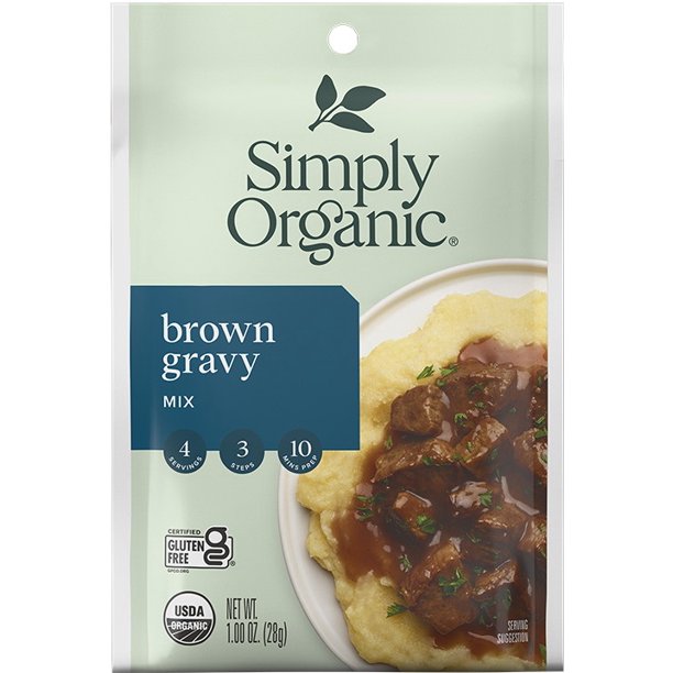 Simply Organic Brown Gravy Seasoning Mix, 1 Oz