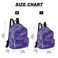 thumbnail image 2 of FORMRS Mini Backpack Purse for Women Quilted Travel Daypack Casual Shoulder Bag, Purple Galaxy Pattern, 2 of 7