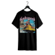 thumbnail image 1 of Camiseta para hombre 100 % algodón con estampado de calavera de doble cara: estilo gótico urbano, corte holgado, manga corta, cuello redondo, resistente y cómoda para uso informal, ideal para cualquie, 1 of 6
