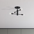 thumbnail image 2 of D320C-SF-MB Designers Fountain Arlo - 4 Light Semi-Flush Mount -9 Inch Tall and 14.25 Inch Wide-Matte Black Finish, 2 of 9