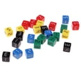 thumbnail image 1 of kusrkot 25Pcs 5 Color Six-Side Digital Dices for RPG TRPG Role Play Casino Board Game, 1 of 9