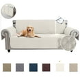 thumbnail image 4 of Sanmadrola Sofa Cover 100% Waterproof Couch Slipcovers Washable Non-Slip Furniture Protector with Pockets/Elastic Straps/Silicone Backing for Kids Pets Dogs, Beige, Sofa, 4 of 9