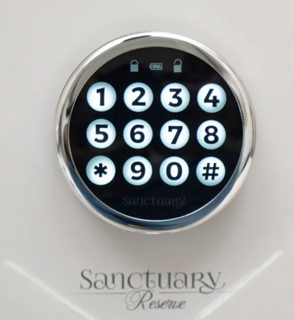 Sanctuary Onyx 1.34 cu.ft Fireproof Home & Office Safe with Electronic Lock, Matte Black