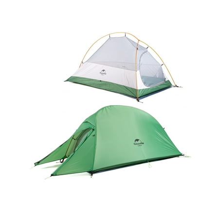 Naturehike 4 Season Ultralight Camping Tent Instant Set Up Double Layer Waterproof Outdoor Hiking Tent 20D Nylon Backpacking Tent 1, 2 and 3