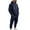 Navy, variant on MLQIDK Mens Big and Tall Workout Gym 2 Piece Set Athletic Track Suits Fleece Zip up Hoodie and Sweatpants Sport Tracksuits Winter Jogging Suit Lounge Outfit Dark Gray 3XL