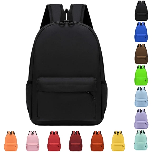 HJYCHN School Backpacks for Boys Lightweight Bookbag for Kids Boys Girls Travel Study Everyday Comfortable School Backpack Black L