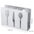 thumbnail image 3 of Napkin Holder, Stainless Steel Tableware Pattern Napkin Rack, Kitchen Napkin Dispenser, Modern Serviette Holder Home Bar Restaurant Table Decor, 3 of 8