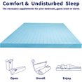 Subrtex 2 Inch Memory Foam Mattress Topper Ventilated Gel Infused Bed Foam Topper for Pressure