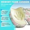 thumbnail image 5 of Premium Flamingo Pattern Memory Foam Seat Cushion Ergonomic Chair Pad for Office Chair, Car, Airplane & Bleachers Sciatica, Tailbone Hip & Back Pain Relief - Chair Cushion for Long Office Workers., 5 of 5