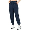 thumbnail image 3 of Womens Soft French Terry Loose Fit Drawstring Jogger Pants, 3 of 6